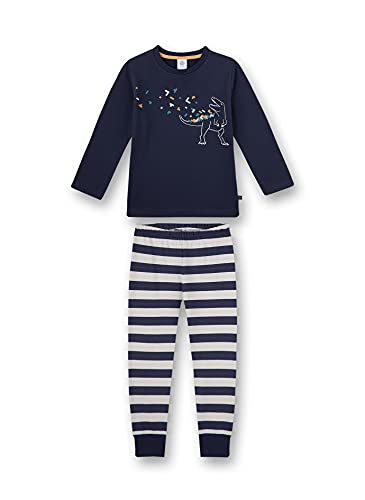 Sanetta Jungen lang blau Baby-und Kleinkind-Schlafanzüge, Nordic Blue, 98 von Sanetta