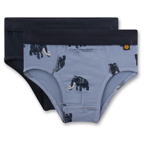 Sanetta - Kid's DP Brief 337074 +337075 - Unterhose Gr 140 grau/blau von Sanetta