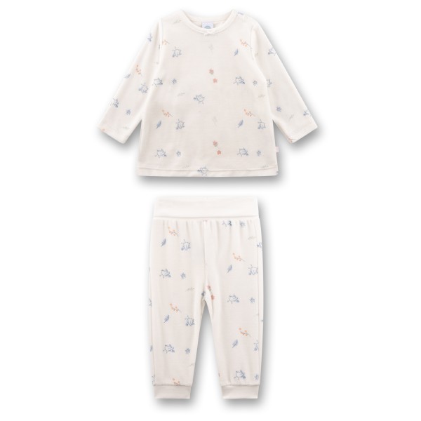 Sanetta - Kid's Pyjama Long 222174 - Schlafanzug Gr 80 weiß von Sanetta