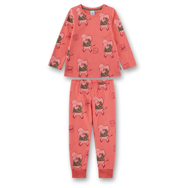 Sanetta - Kid's Pyjama Long 233588 - Schlafanzug Gr 128 rot von Sanetta
