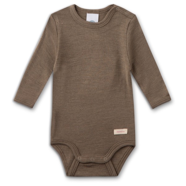 Sanetta - Kid's Wool Body L/S - Merinounterwäsche Gr 68/74;80/86;92/98 blau;braun;rot von Sanetta