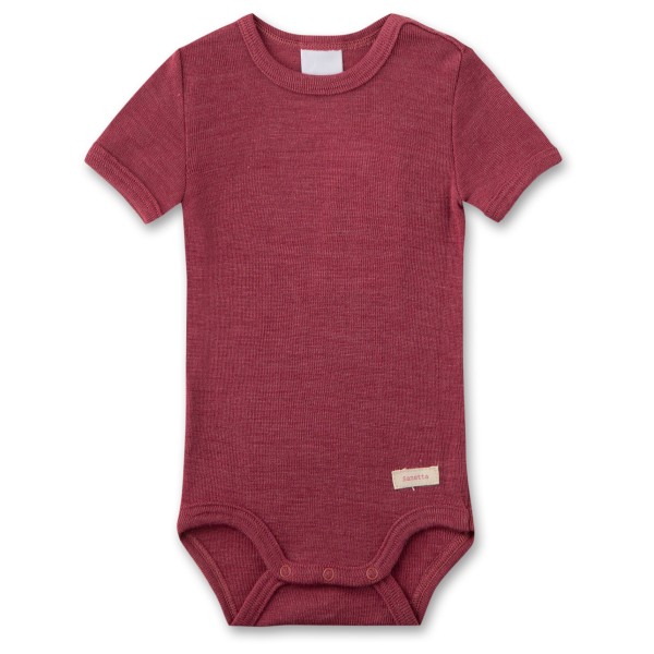 Sanetta - Kid's Wool Body S/S - Merinounterwäsche Gr 92/98 rot von Sanetta