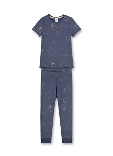 Sanetta Mädchen 233064 Pyjamaset, Shadow, 116 von Sanetta