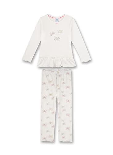 Sanetta Mädchen 233076 Pyjamaset, White Pebble, 92 von Sanetta