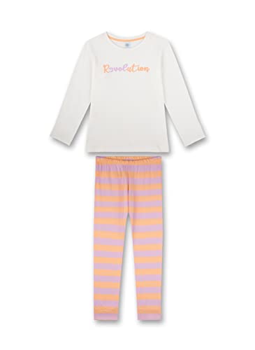 Sanetta Mädchen 245401 Pyjamaset, White Pebble, 128 von Sanetta