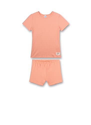 Sanetta Mädchen 245425 Pyjamaset, Peach Amber, 128 von Sanetta