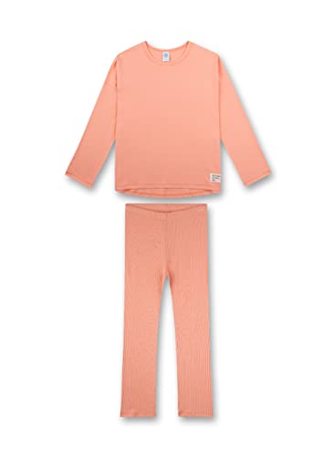 Sanetta Mädchen 245426 Pyjamaset, Peach Amber, 128 von Sanetta