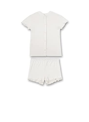 Sanetta Mädchen 245439 Pyjamaset, White Pebble, 128 von Sanetta