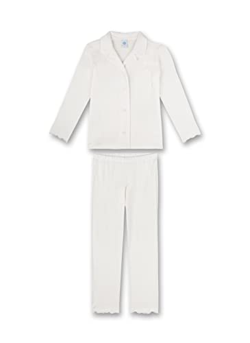 Sanetta Mädchen 245440 Pyjamaset, White Pebble, 128 von Sanetta