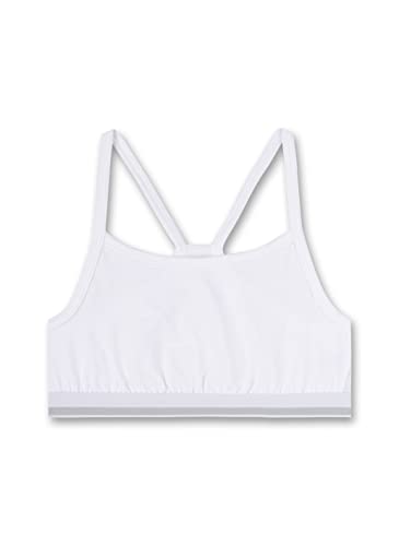 Sanetta Mädchen-Bustier Weiß | Bequemes und angenehmes Bustier für Mädchen aus einem Baumwoll-Mix. Unterwäsche für Mädchen 152 von Sanetta