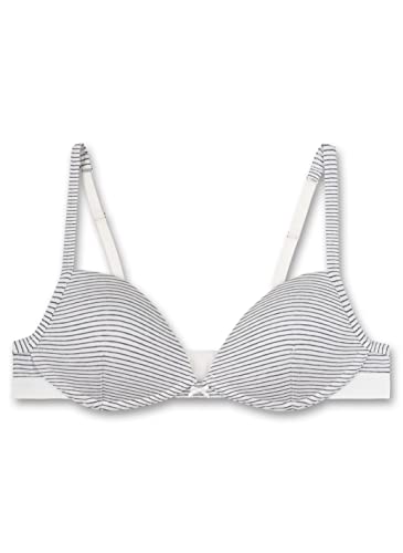 Sanetta Mädchen Soft-Cup Bra Off-White | Bequemer und Angenehmer BH ohne Bügel für Mädchen aus Baumwolle. | Mädchen Bustier 65A von Sanetta