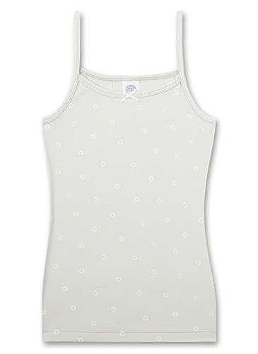 Sanetta Mädchen 348089 Unterhemd Modal, Blue Smoke, 128 von Sanetta