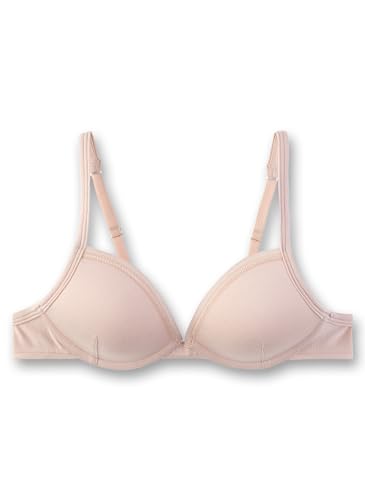 Sanetta Mädchen-Soft Cup Bra Beige | Bequemer und angenehmer BH ohne Bügel für Mädchen aus einem Baumwoll-Mix. Unterwäsche für Mädchen 65A von Sanetta