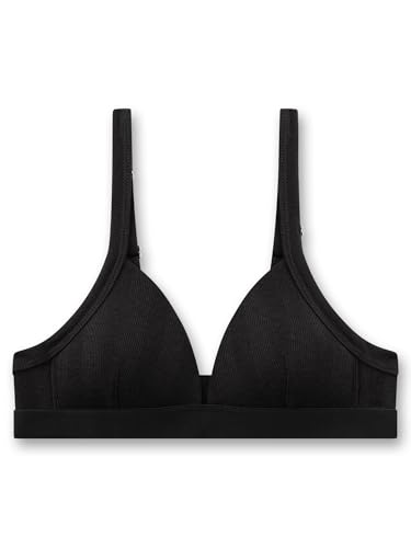 Sanetta Mädchen-BH dunkelgrau | Bequemer und angenehmer Soft Padded BH ohne Bügel für Mädchen aus Viskose-Mix. von Sanetta