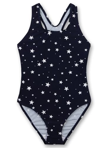 Sanetta Mädchen-Badeanzug Sterne | Bequemer und praktischer Badeanzug aus Polyamid-Mix für Mädchen. Bademode für Kinder 116 von Sanetta