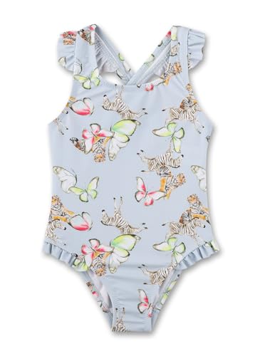 Sanetta Mädchen-Badeanzug mit Rüschen Blau | Bequemer und praktischer Badeanzug aus Polyamid für Mädchen. Bademode für Kinder von Sanetta