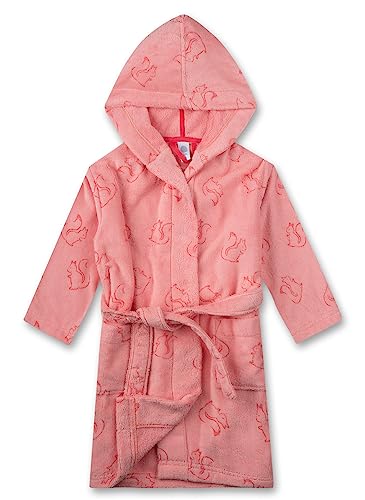 Sanetta Mädchen-Bademantel Rosa | Hochwertiger Bademantel für Mädchen mit Kapuze und Gürtel. Bademantel in Größe 128 von Sanetta