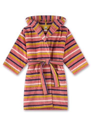 Sanetta Mädchen-Bademantel rosa gestreift | Hochwertiger und kuscheliger Bademantel aus Baumwoll-Mix für Mädchen. Bademantel für Mädchen von Sanetta