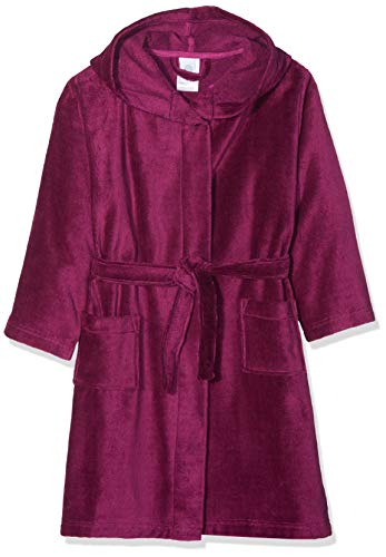 Sanetta Mädchen Bathrobe Bademantel, Rot (Wine Red 3739.0), 176 von Sanetta