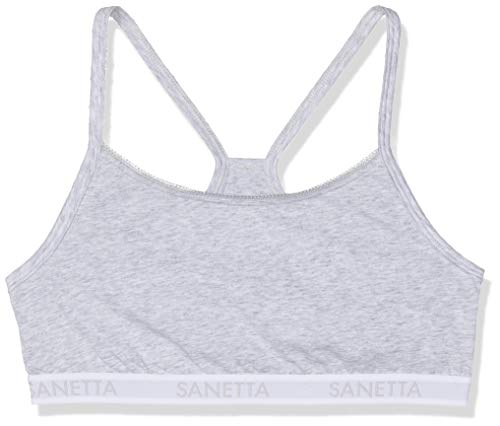 Sanetta Mädchen Dp 344670 10, Bustier, Grau (Hellgrau Melange 1646), 140 von Sanetta