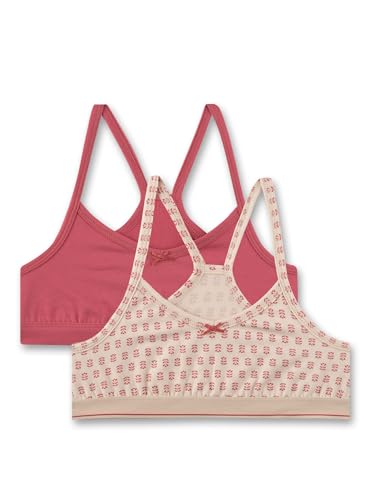 Sanetta Mädchen Bustier Doppelpack rosa Baumwolle Racerback von Sanetta