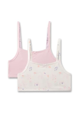Sanetta Mädchen-Bustier Off-White | Bequemes und angenehmes Bustier für Mädchen aus Baumwoll-Modal-Mix. Inhalt: 2er Set Mädchen Bustier 140 von Sanetta