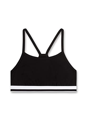 Sanetta Mädchen 347542 Sport-BH, super Black, 152 von Sanetta