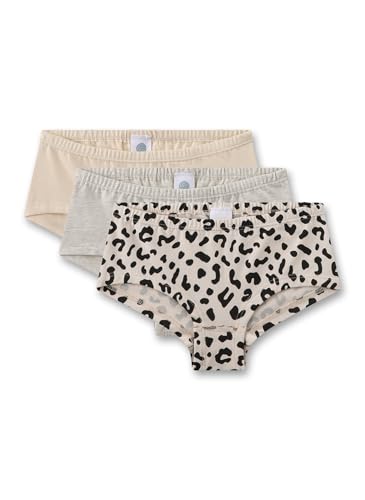 Sanetta Mädchen-Cutbrief (Dreierpack) beige | Hochwertige und nachhaltige Unterhose für Mädchen aus Baumwoll-Mix. Inhalt: 3er Set Unterwäsche für Mädchen von Sanetta