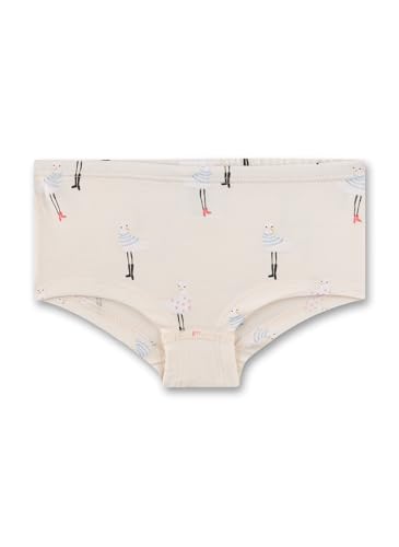 Sanetta Mädchen-Cutbrief Rosa | Hochwertige und nachhaltige Unterhose für Mädchen aus Bio-Baumwolle. Unterhose mit Möwenprint | Unterwäsche für Mädchen von Sanetta