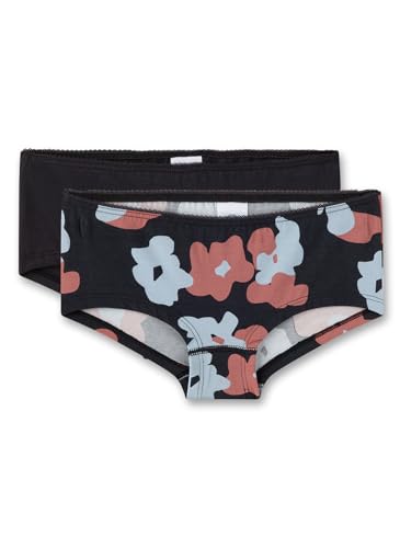 Sanetta Mädchen-Cutbriefs (Doppelpack) Dunkelgrau | Hochwertige und nachhaltige Unterhose für Mädchen aus Baumwolle. Inhalt: 2er Set Unterwäsche für Mädchen von Sanetta