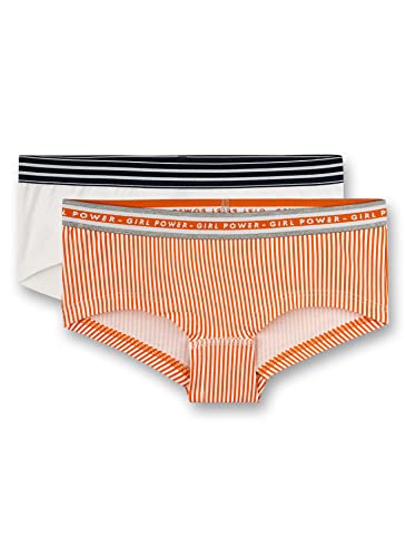 Sanetta Mädchen Doppelpack Cutbrief orange Unterwäsche, Mandarin, 164 (2er Pack) von Sanetta