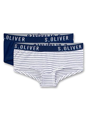 Sanetta Mädchen im Doppelpack Unterhose, Blau (Royal Blue 5809), 140 EU von s.Oliver