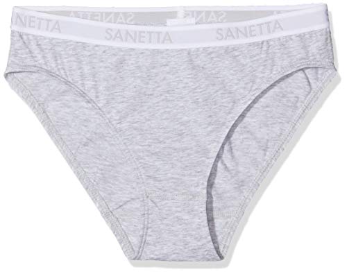 Sanetta Mädchen Dp Rioslip 344674 10, Unterhose, Grau (Hellgrau Melange 1646), 164 von Sanetta