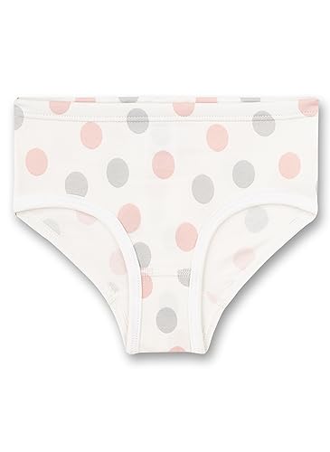 Sanetta Mädchen-Hüftslip Weiß Dots-Allover | Hochwertige und nachhaltige Unterhose für Mädchen aus Baumwolle. Unterwäsche für Mädchen 128 von Sanetta