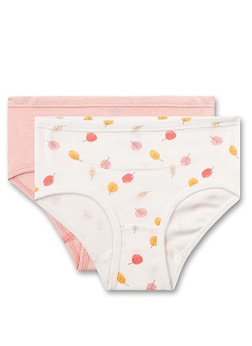 Sanetta Mädchen-Hüftslip (Doppelpack) Off-White und Rosa | Hochwertige Slips für Mädchen. | Inhalt: 2er-Set Unterwäsche für Mädchen 092 von Sanetta