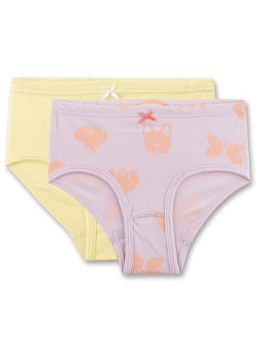 Sanetta Mädchen-Hüftslip (Doppelpack) rosa | Hochwertige und nachhaltige Unterhose für Mädchen aus Bio-Baumwoll-Mix. Inhalt: 2er Set Unterwäsche für Mädchen 092 von Sanetta