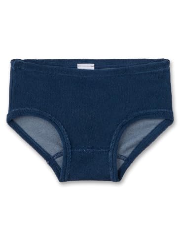 Sanetta Mädchen-Hüftslip Dunkelblau aus Frottee | Hochwertige und nachhaltige Unterhose für Mädchen aus Baumwoll-Frottee. Unterwäsche für Mädchen 104 von Sanetta
