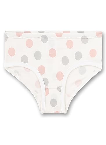 Sanetta Mädchen-Hüftslip Weiß Dots-Allover | Hochwertige und nachhaltige Unterhose für Mädchen aus Baumwolle. Unterwäsche für Mädchen von Sanetta