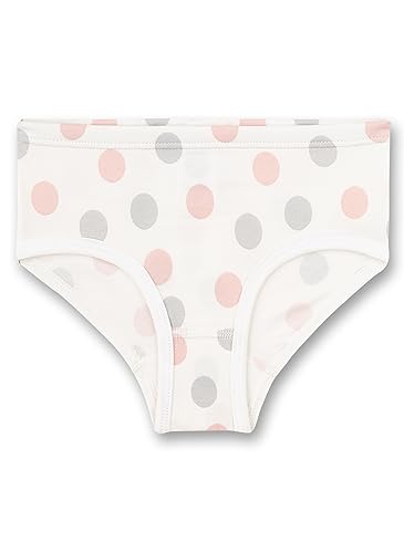 Sanetta Mädchen-Hüftslip Weiß Dots-Allover | Hochwertige und nachhaltige Unterhose für Mädchen aus Baumwolle. Unterwäsche für Mädchen 116 von Sanetta