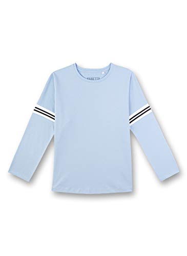 Sanetta Mädchen Langarmshirt Schlafanzugoberteil, Blau (blau 5601), (Herstellergröße:152) von Sanetta