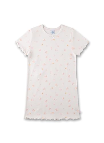 Sanetta Mädchen-Nachthemd Off-White | Nachhaltiges und angenehmes Nachthemd aus Baumwolle für Mädchen. Nachtwäsche für Mädchen 128 von Sanetta