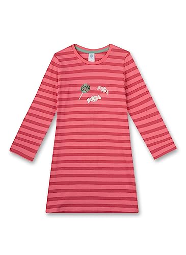 Sanetta Mädchen-Nachthemd Rosa | Angenhemes Nachthemd für Mädchen Langarm | Nachtwäsche Größe 116 von Sanetta