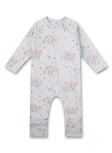 Sanetta Mädchen-Overall Blau | Praktischer und bequemer Strampler aus weicher Bio-Baumwolle für Mädchen. | Babyoverall Größe von Sanetta