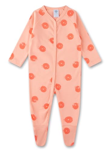Sanetta Baby-Strampler orange Kugelfisch | Praktischer und bequemer Strampler aus Bio-Baumwolle für Mädchen. Baby Overall von Sanetta