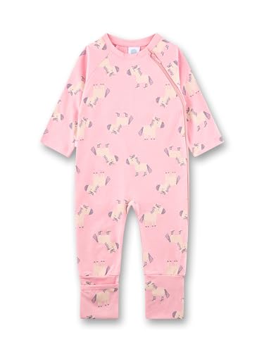 Sanetta Baby-Strampler rosa Esel | Praktischer und bequemer Strampler aus Bio-Baumwolle für Mädchen. von Sanetta