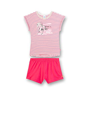 Sanetta Mädchen Pyjama Kurz Zweiteiliger Schlafanzug, Rosa (rosa 3845), 98 (Herstellergröße:098) von Sanetta