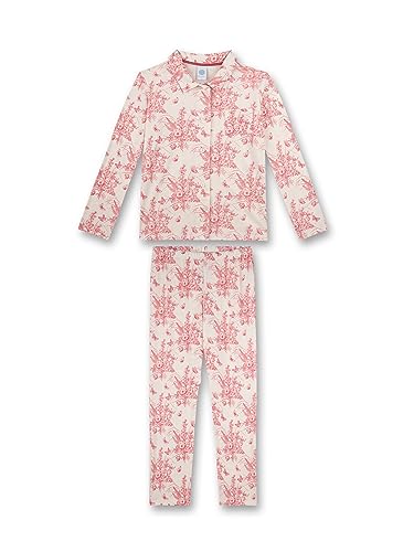 Sanetta Mädchen-Pyjama Off-White | Hochwertiger und bequemer Schlafanzug aus Baumwoll-Modal Mix für Mädchen. Pyjamaset für Mädchen 164 von Sanetta