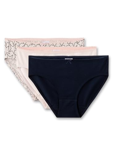 Sanetta Mädchen-Rioslip (3er-Pack) Blau | Hochwertiger und nachhaltiger Slip für Mädchen aus Bio-Baumwolle. Inhalt: 3er Set Unterwäsche für Mädchen 140 von Sanetta