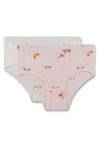 Sanetta Mädchen-Rioslip (Doppelpack) rosa | Hochwertige und nachhaltige Unterhose für Mädchen aus Baumwoll-Modal-Mix. Inhalt: 2er Set Unterwäsche für Mädchen 128 von Sanetta