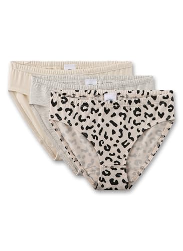 Sanetta Mädchen-Rioslip (Dreierpack) beige | Hochwertige und nachhaltige Unterhose für Mädchen aus Baumwoll-Mix. Inhalt: 3er Set Unterwäsche für Mädchen von Sanetta
